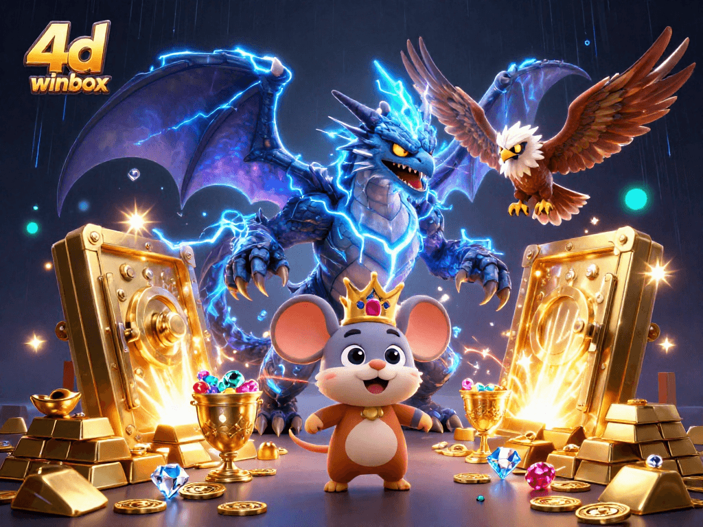 Engage with 4d winbox as dynamic characters and gold treasures illuminate the thrilling lottery experience.