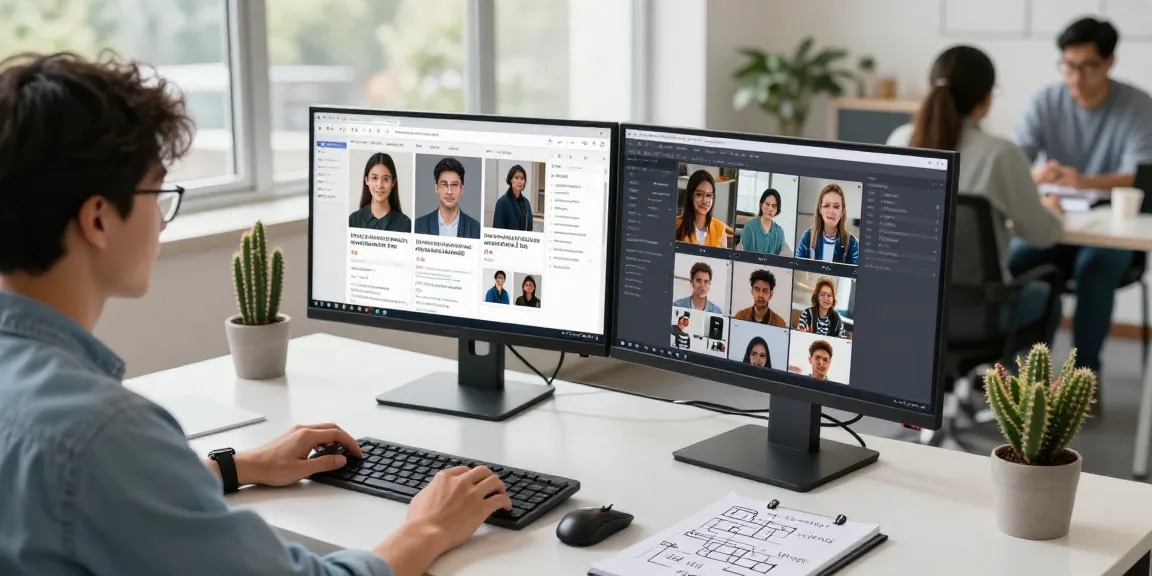 AI image detector analysis of content moderation in a modern workspace