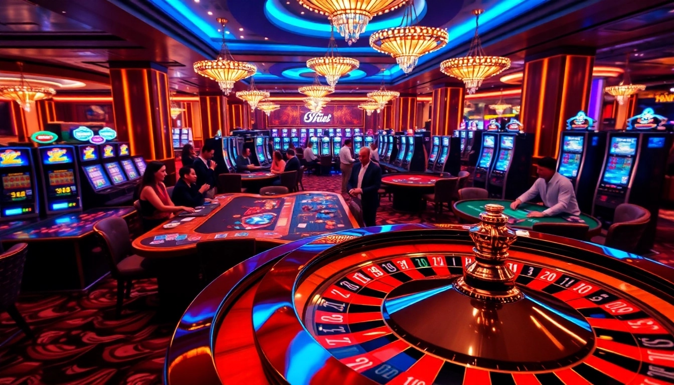 Experience thrilling wins at https://thabet.vegas/ with an exciting casino scene filled with energetic players and games.