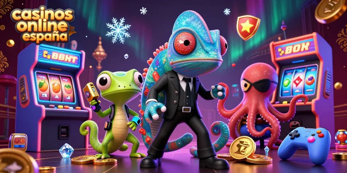 Juega en casinos online España con la chameleon agente secreto y gadgets de un gecko.