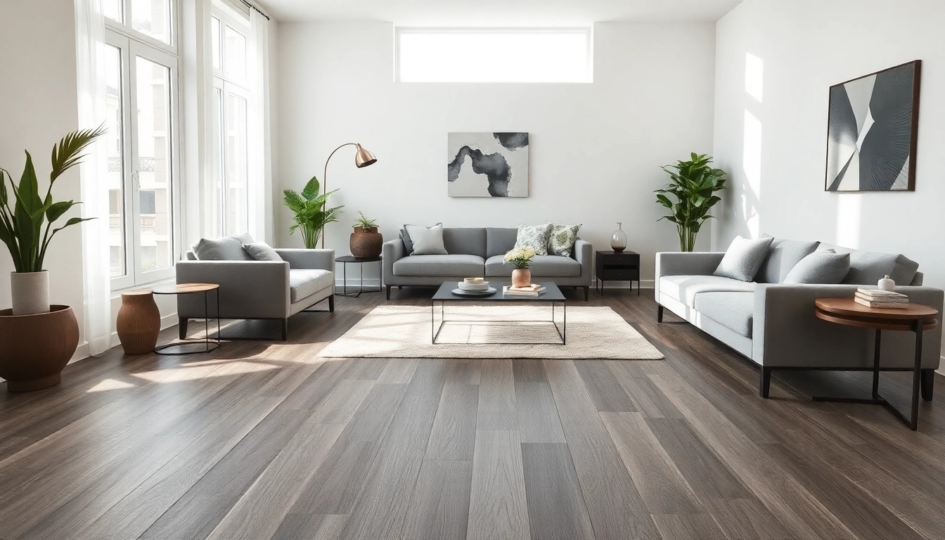 Transform your home with stunning lvp floors showcased in a modern living room setting.