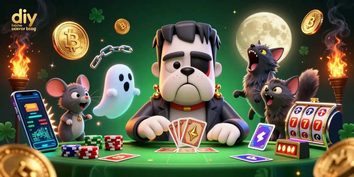 Experience thrilling casino action with our diy home décor blog-themed illustration showcasing vibrant card dealing and hopeful winnings.