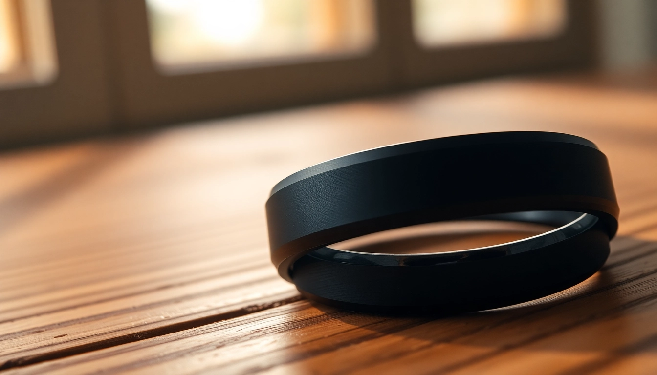 Sleek Black Wedding Rings for Men: Bold Choices for Modern Grooms