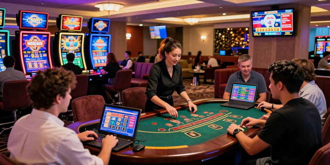 Discover the best casinos for credit card deposits featuring vibrant gaming atmosphere and engaged players.