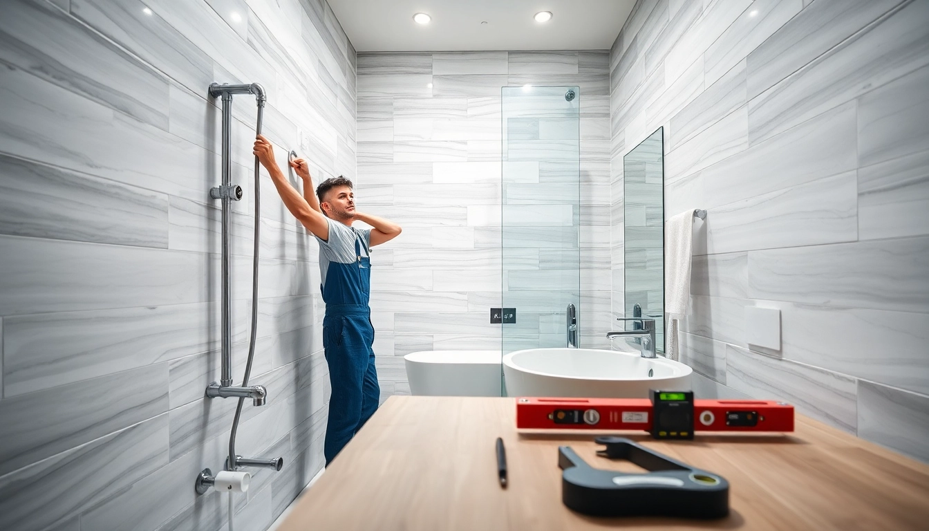 Sonni sanitär GmbH - Fachgerechte Installation von Badarmaturen in modernem Ambiente.