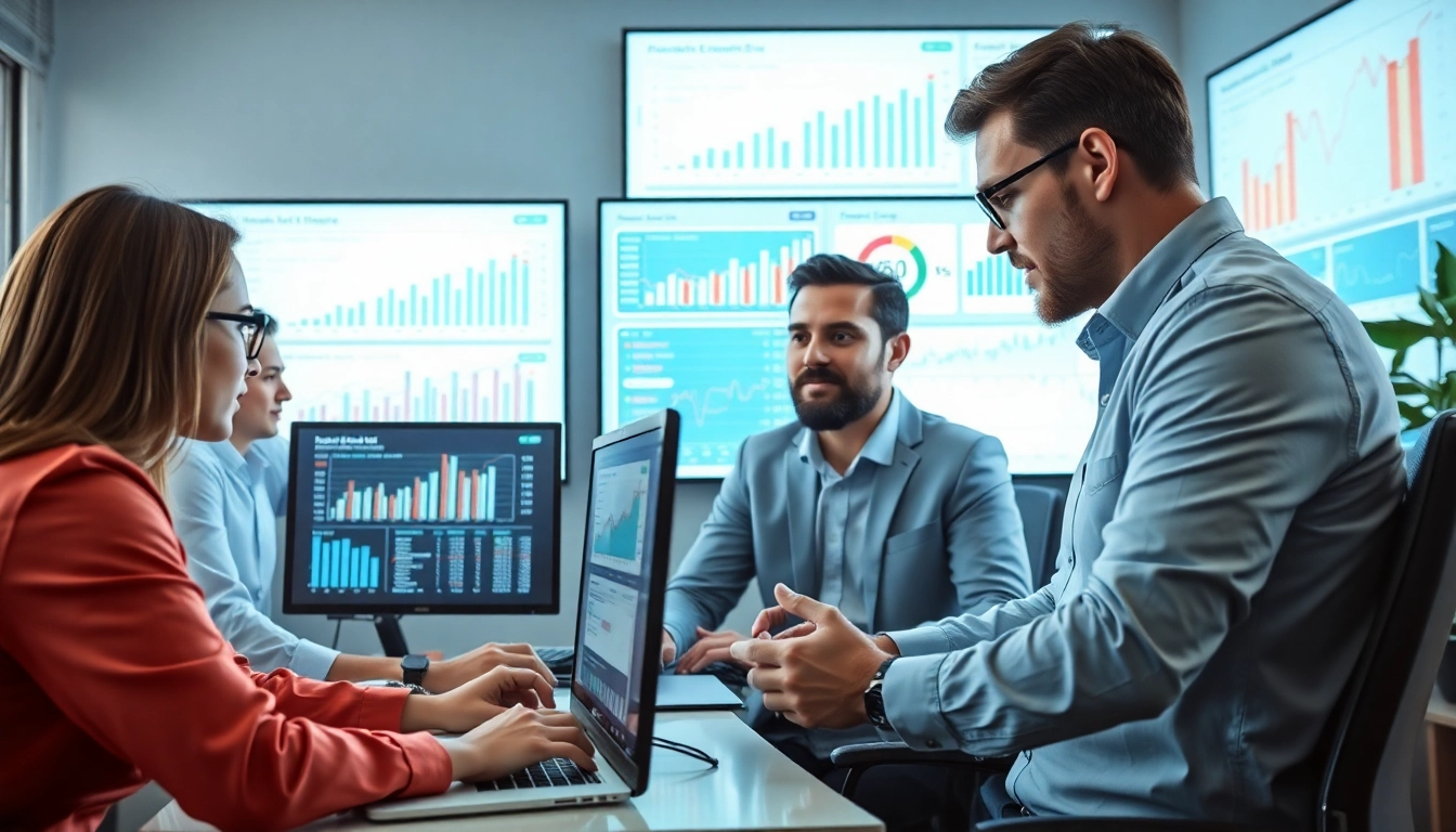 Analyzing SEO performance using advanced tools and data analytics in a modern workspace.
