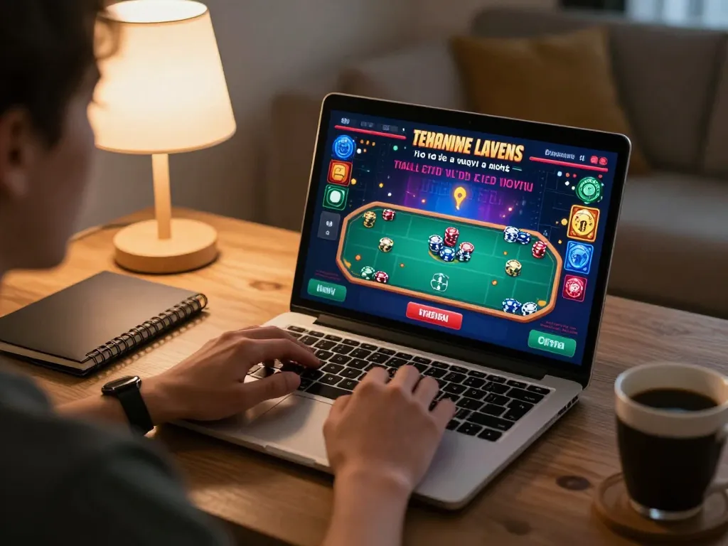 Casinò online italiani non aams - Player enjoying a thrilling online casino game at home