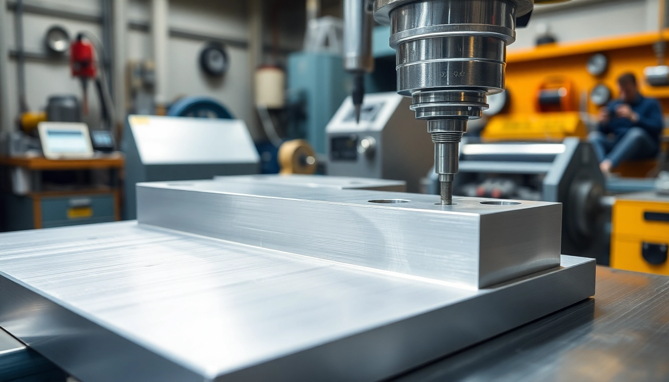 Creating aluminum prototypes showcasing precision machining in a professional workshop.
