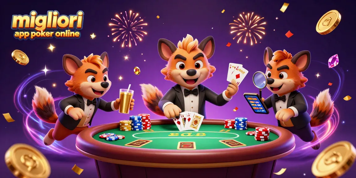 Migliori app poker online: divertiti ai tavoli verdi con la nostra app sicura e ricca di bonus.