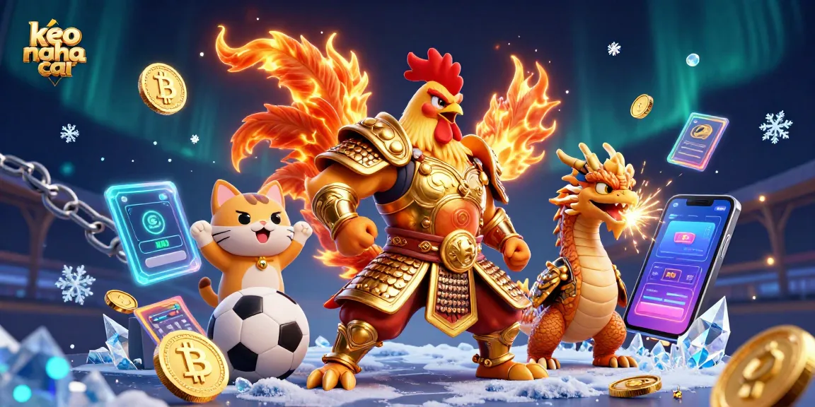Engage in thrilling sports betting with keo nha cai, featuring dynamic characters and vibrant gaming elements.