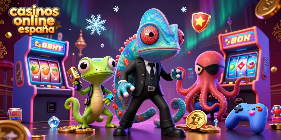Juega en casinos online España con la chameleon agente secreto y gadgets de un gecko.