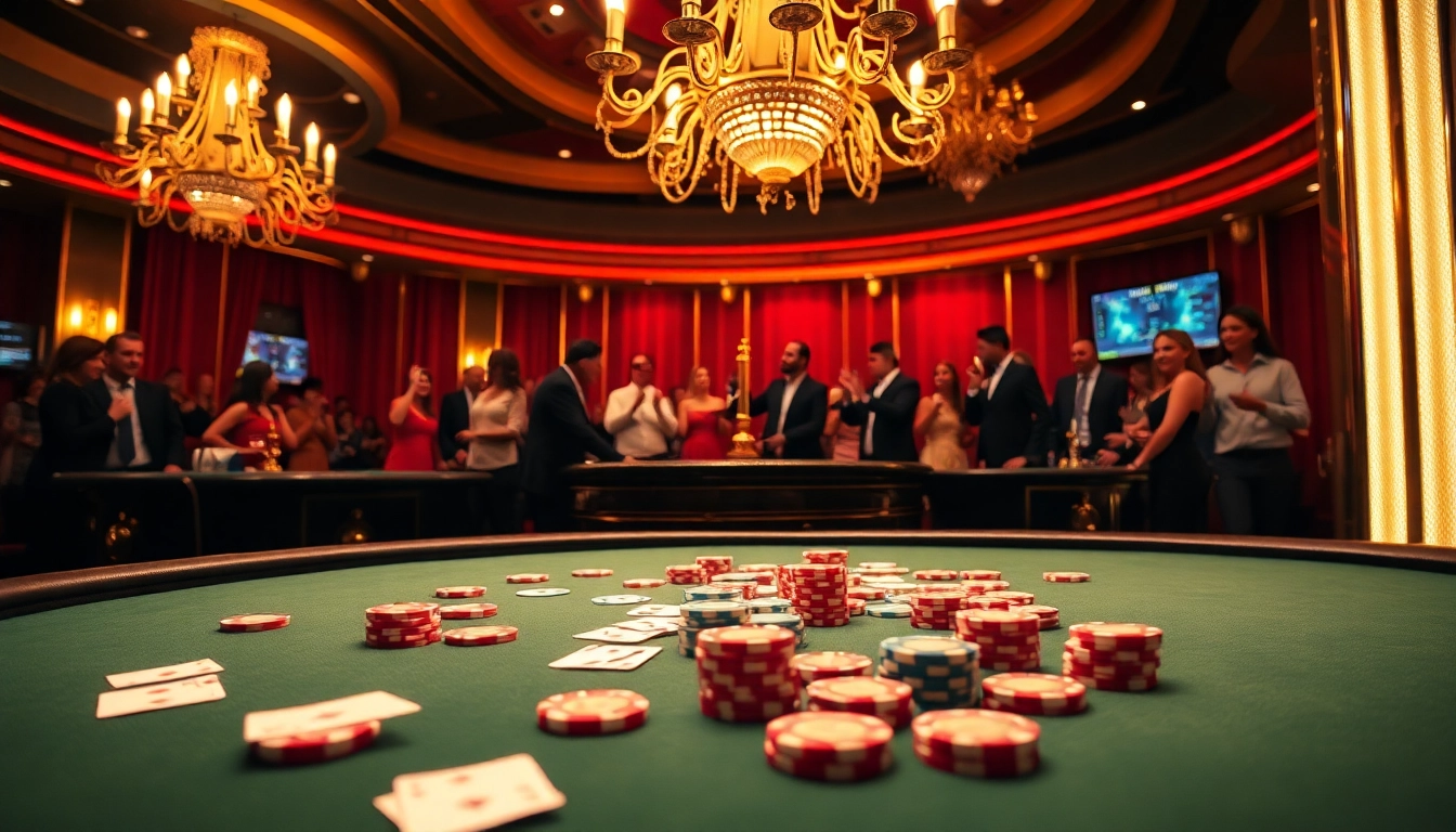 KPI4D online gaming platform highlighting a luxurious poker table with vibrant chips and an active roulette wheel.