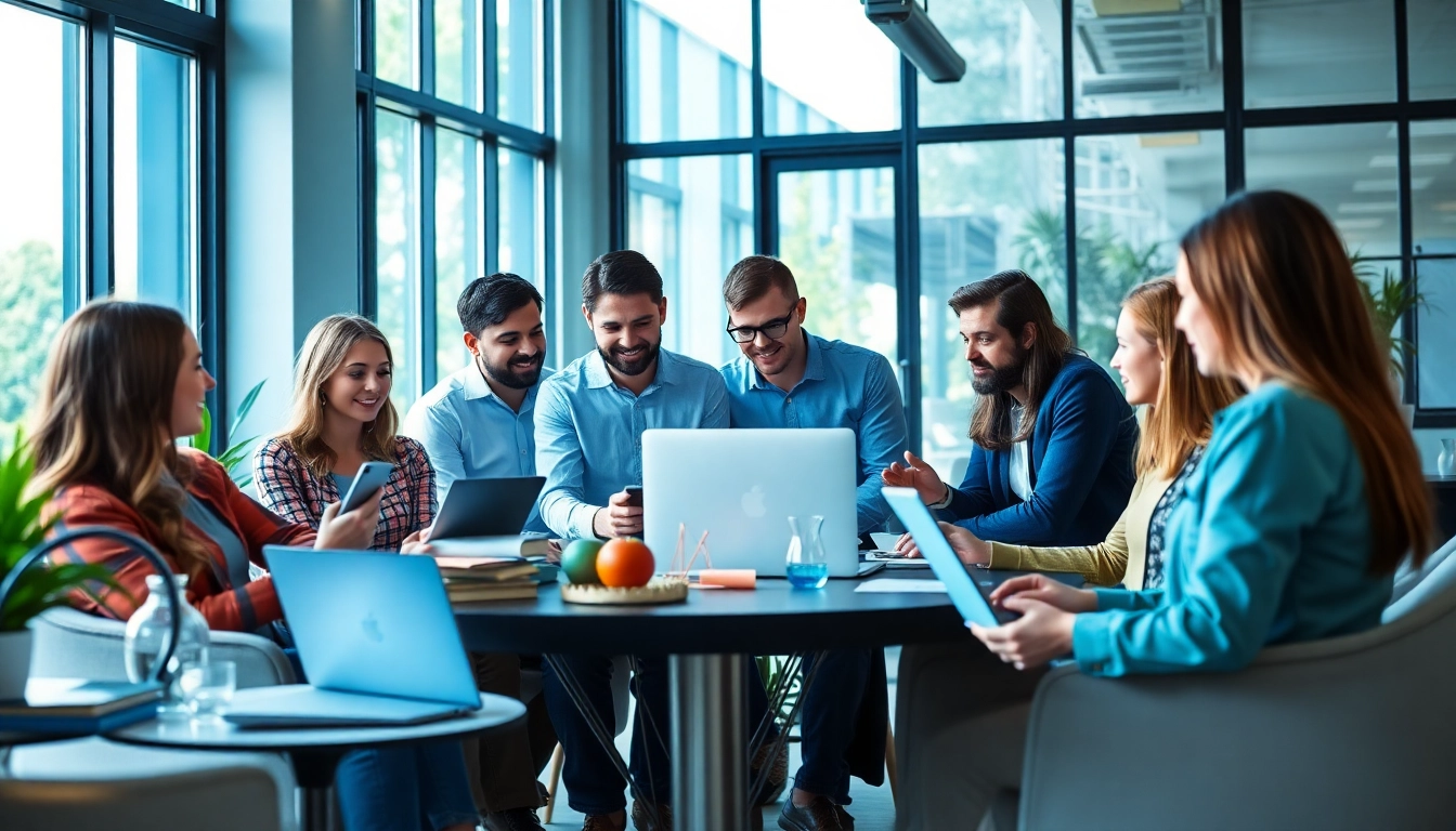 Erleben Sie Marketingberatung durch unser kreatives Team in einer modernen Umgebung.