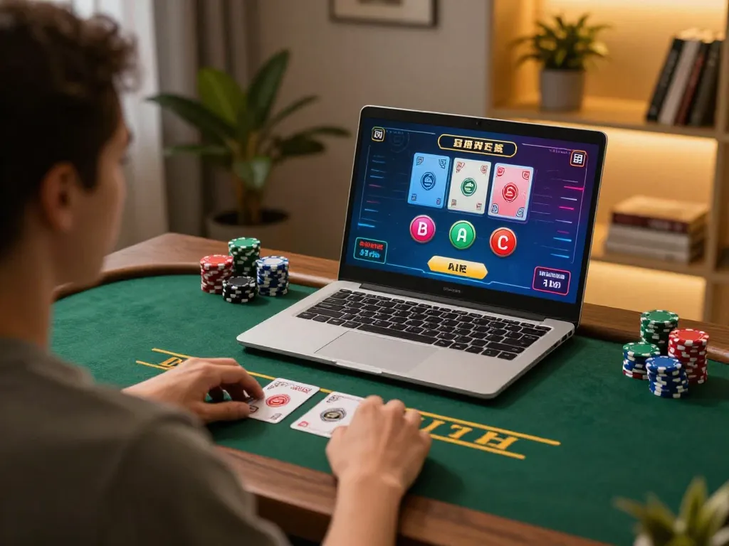 Tham gia trò chơi blackjack với dealer trực tiếp trực tuyến sử dụng laptop tại nhà với link m88 không bị chặn để truy cập an toàn
