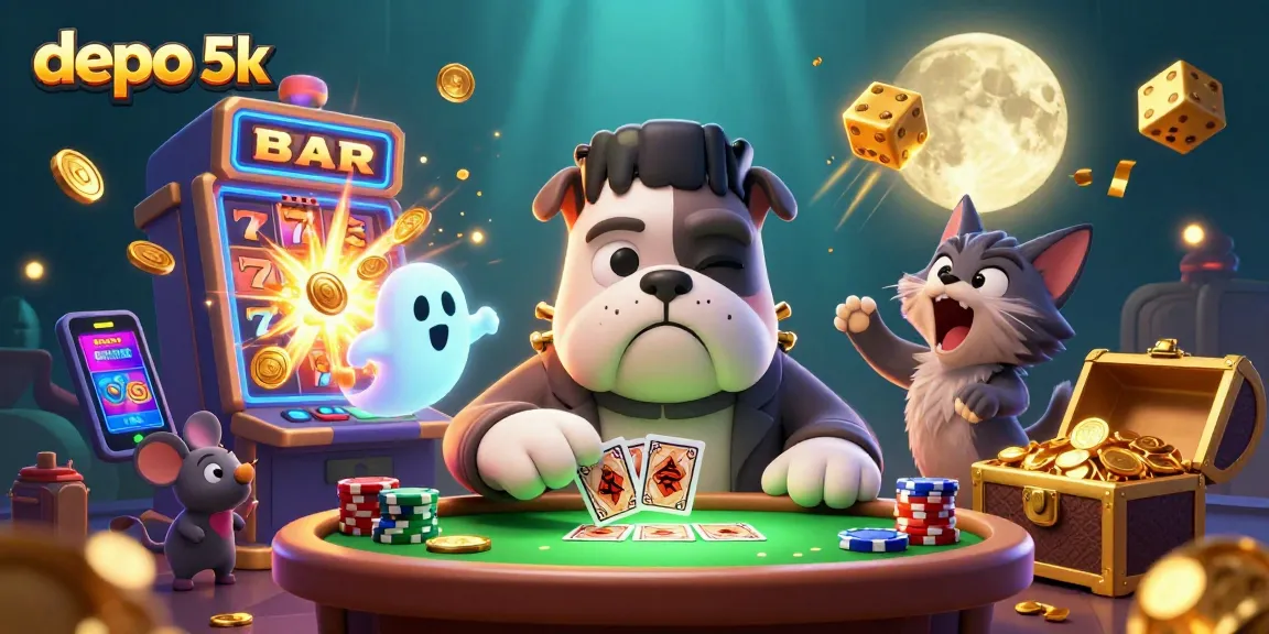Experience thrilling wins at depo 5k with exciting slot features, colorful characters, and dynamic casino elements.