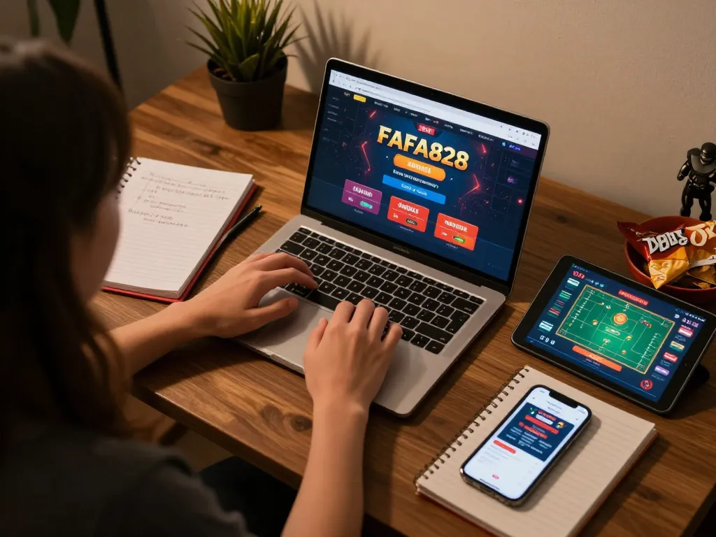 Engaging with FAFA828 online gaming platform while applying strategic notes and analysis.