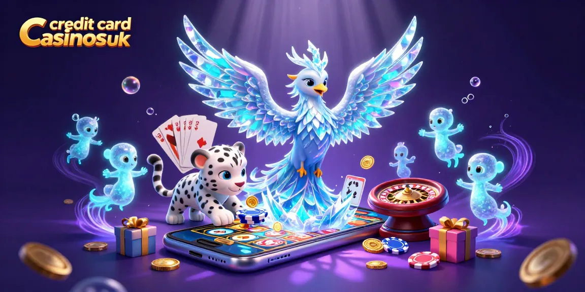 Experience the thrill of credit card casinos UK with vibrant gaming scenes and dynamic characters in action.