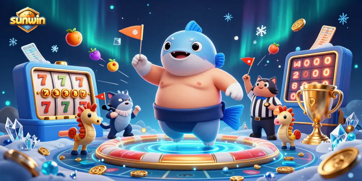 Experience a thrilling sunwin game with vibrant characters and casino elements in action.