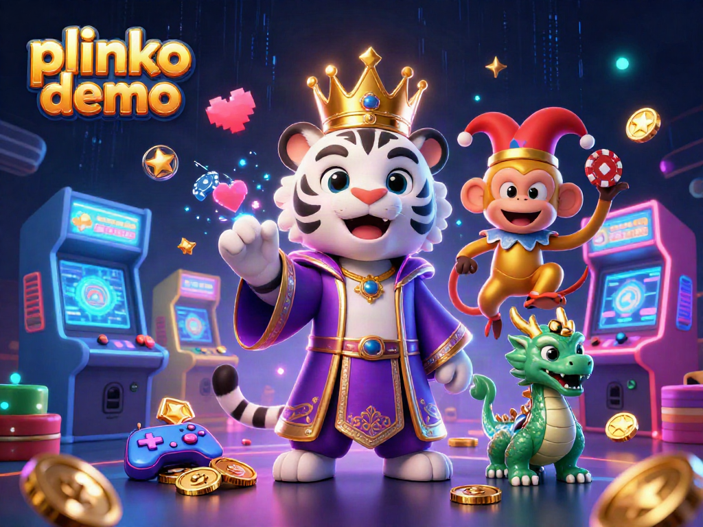 Experience the excitement of the plinko demo with vibrant characters and dynamic casino elements.