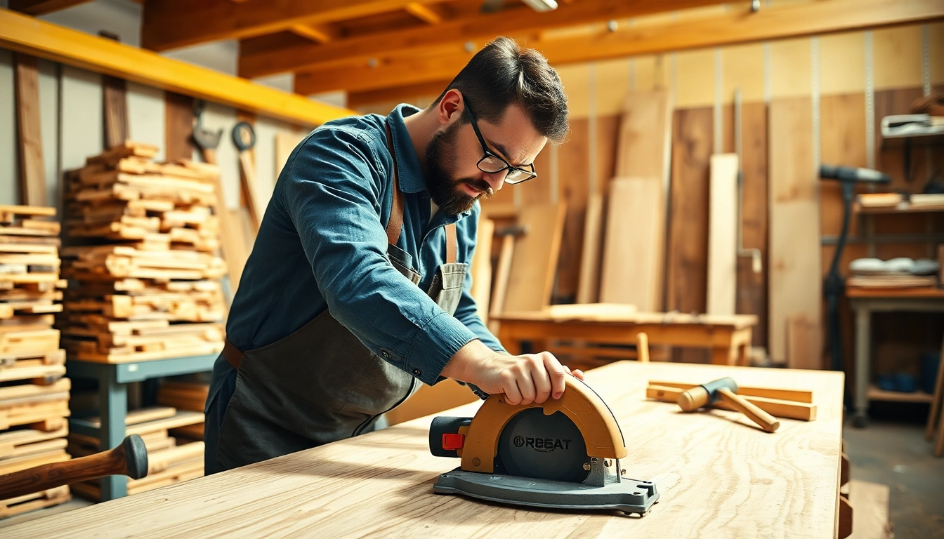 Engaging scene of carpentry apprenticeship showcasing tools and craftsmanship.