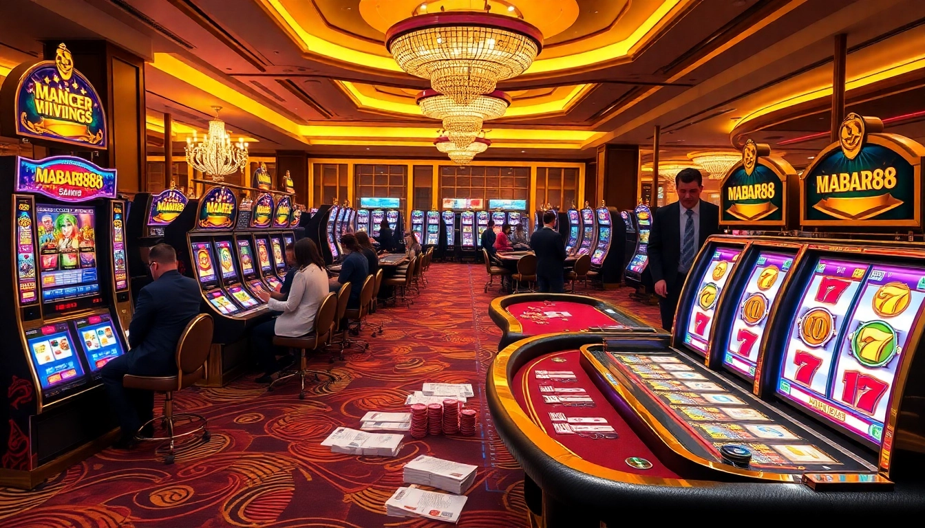 Alami sensasi dengan Tautan MABAR88 di mesin slot yang berwarna-warni di kasino.