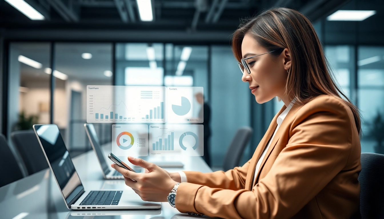 Engaging interface of an enterprise assistant platform enhancing productivity in a modern workspace.