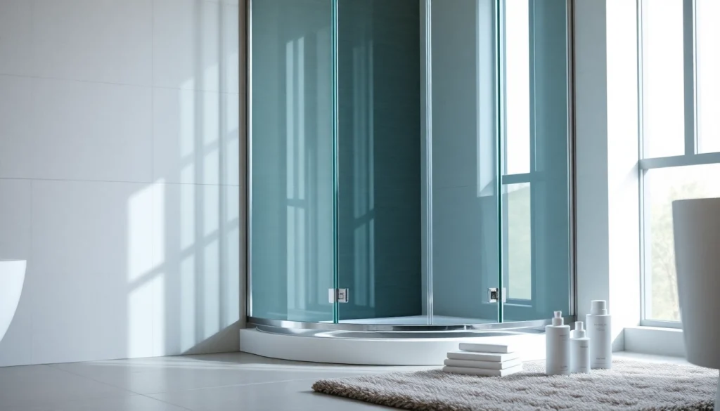 Die sonni Duschkabine mit eleganten Glaselementen und modernem Design im Bad präsentieren