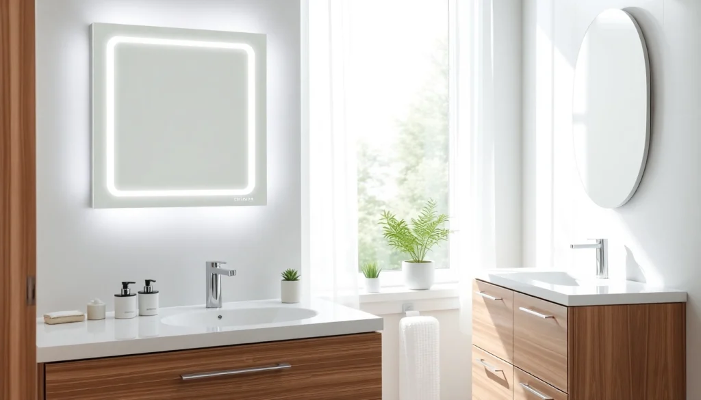 Découvrez le miroir LED de Sirhona France, ajoutant sophistication et fonctionnalité à votre salle de bain.