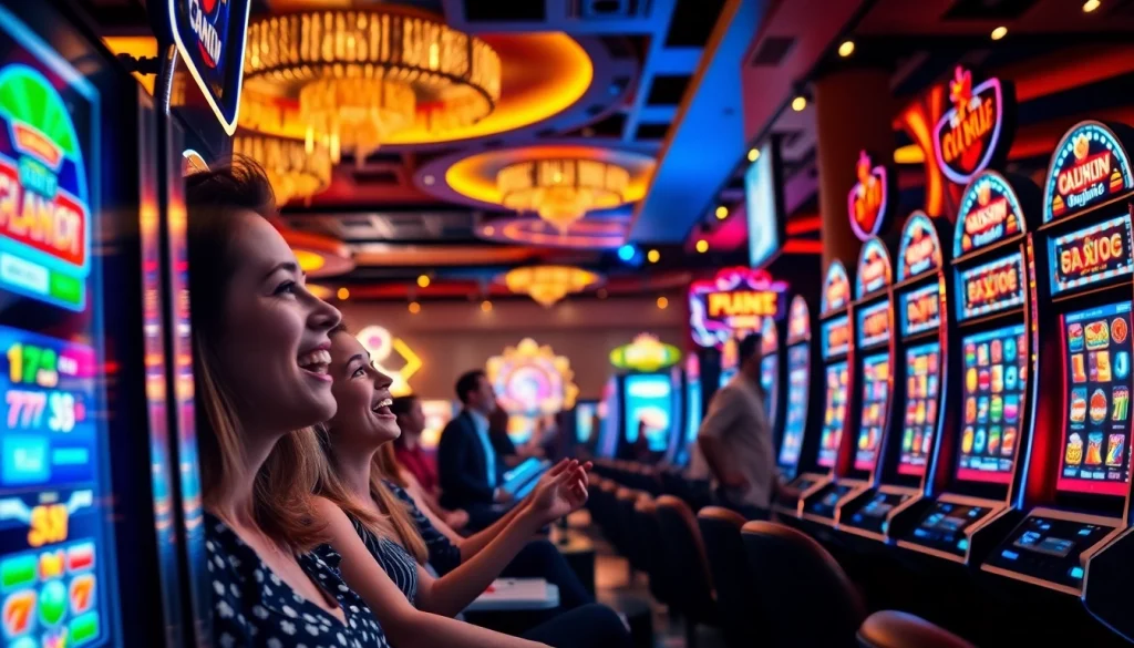 Permainan slot gacor hari ini yang menarik di kasino dengan pemain bersemangat.