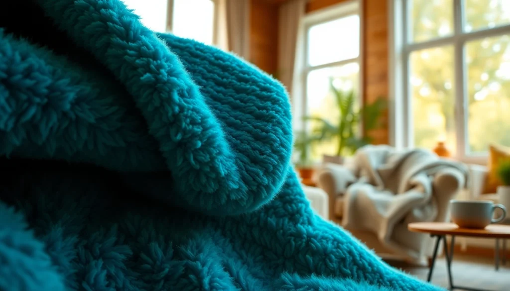 Fleece stof in een comfortabele woonruimte met rijke texturen en kleuren.