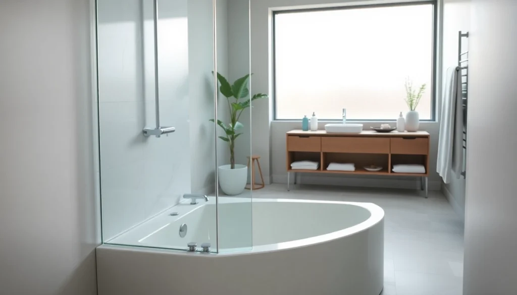 Entdecken Sie die elegante sonni Duschkabine in einem modernen Badezimmer-Setup.