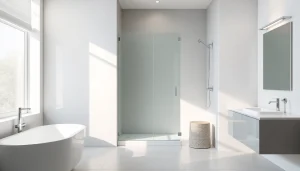 Installez une paroi de douche 150x200 élégante et moderne dans votre salle de bain.