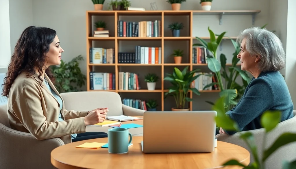 Engaging session with a Career Coach Gaithersburg, MD in a welcoming office environment.