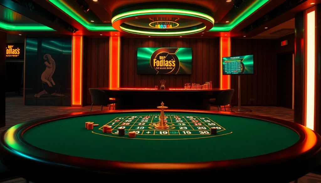 A jogada na melhor casa de apostas do Brasil, mostrando fichas e uma mesa de cassino vibrante.