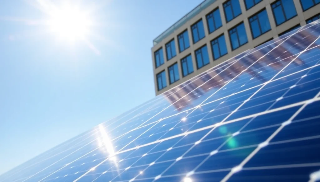 Install commercial solar panels in Derby for enhanced sustainability and energy efficiency.