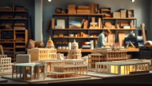 Architekturmodellbau Mainz: Detailreiche Modelle in einem kreativen Atelier.