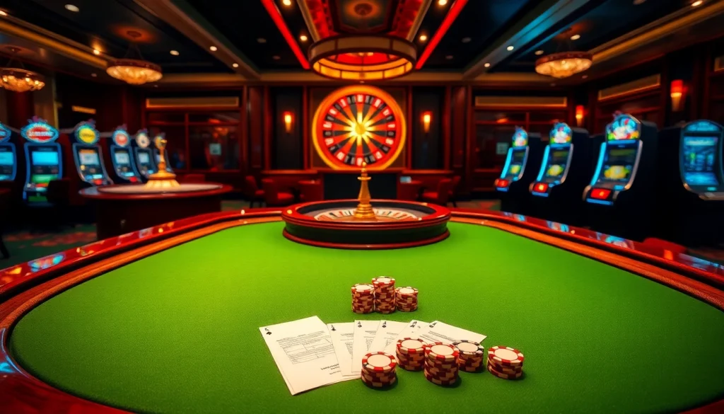 Experience the thrill of the casino with a vibrant scene featuring 7upbet login, poker chips, and a roulette wheel.