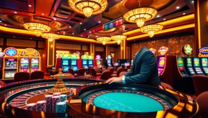Experience the thrill of online gambling with rr88 gratis, featuring roulette, slots, and poker chips.