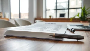 Highlighting transparent warranty coverage with a professional document and signature on a desk.