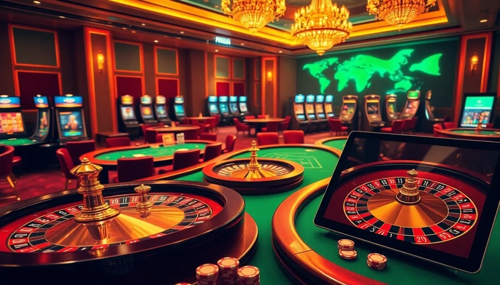 Découvrez l'excitation de gagner dans un casino en ligne français luxueux avec des tables vibrantes et des machines à sous numériques.