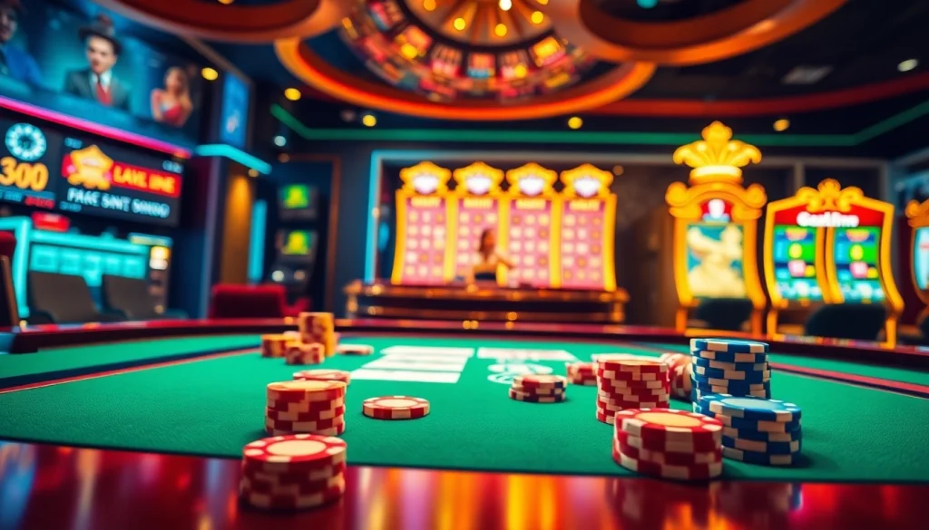 Plongez dans l'excitation du casino en ligne France avec des éléments de jeu vibrants.