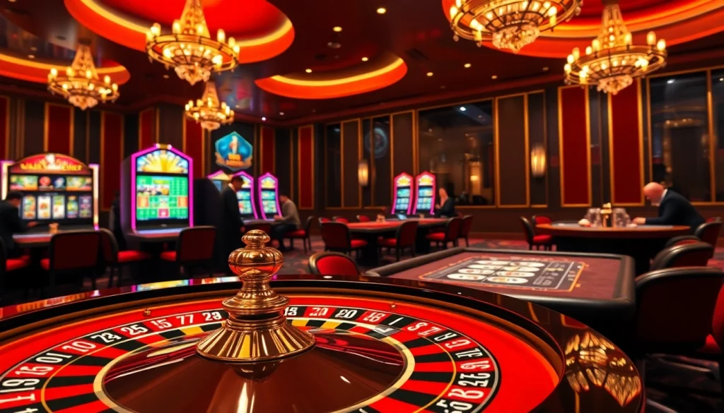 Découvrez l'excitation du casino en ligne Français avec des tables vibrantes et un design luxueux.