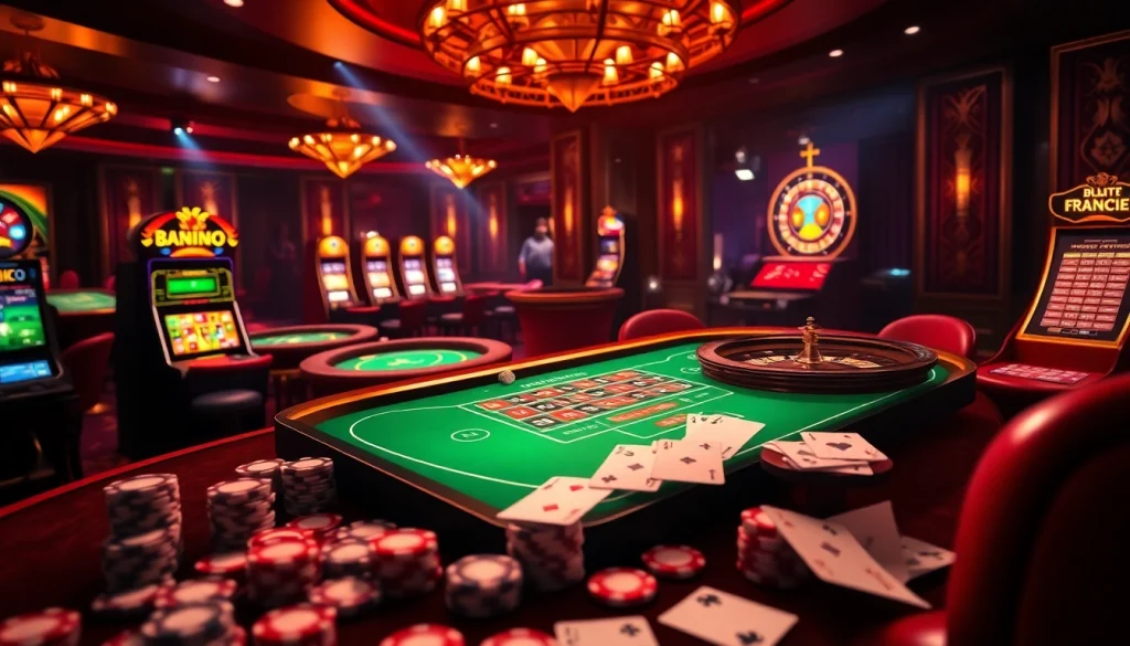 Vivez le frisson des casinos en ligne Français avec des paiements instantanés dans une scène de jeu dynamique.