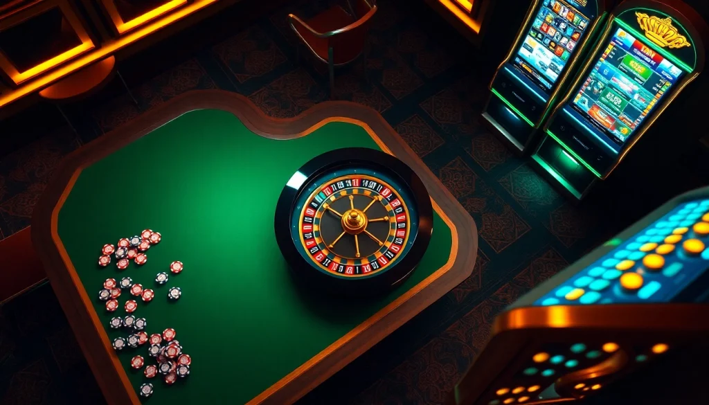 Vivez un gameplay palpitant avec des visuels vibrants de casino en ligne France de roulette et de machines à sous.