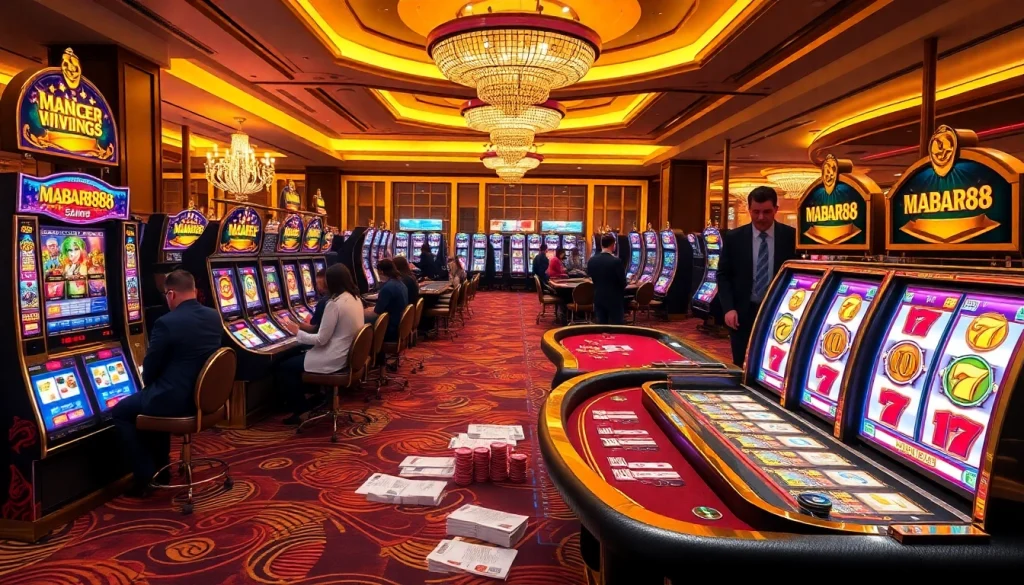 Alami sensasi dengan Tautan MABAR88 di mesin slot yang berwarna-warni di kasino.