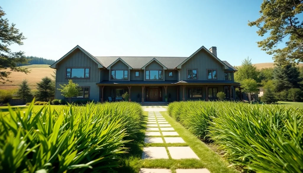 Showcasing Massachusetts residential architecture home with elegant design and lush greenery.