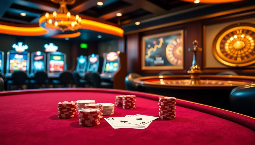 Vivez le frisson du casino en ligne Français avec des jetons de poker vibrants et une roulette.